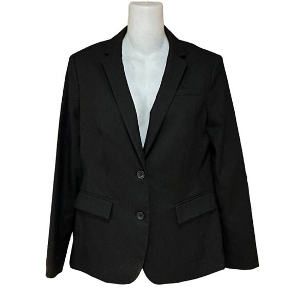 Banana Republic Women's 4 Petite Classic Black Two Button Blazer - Picture 1 of 6
